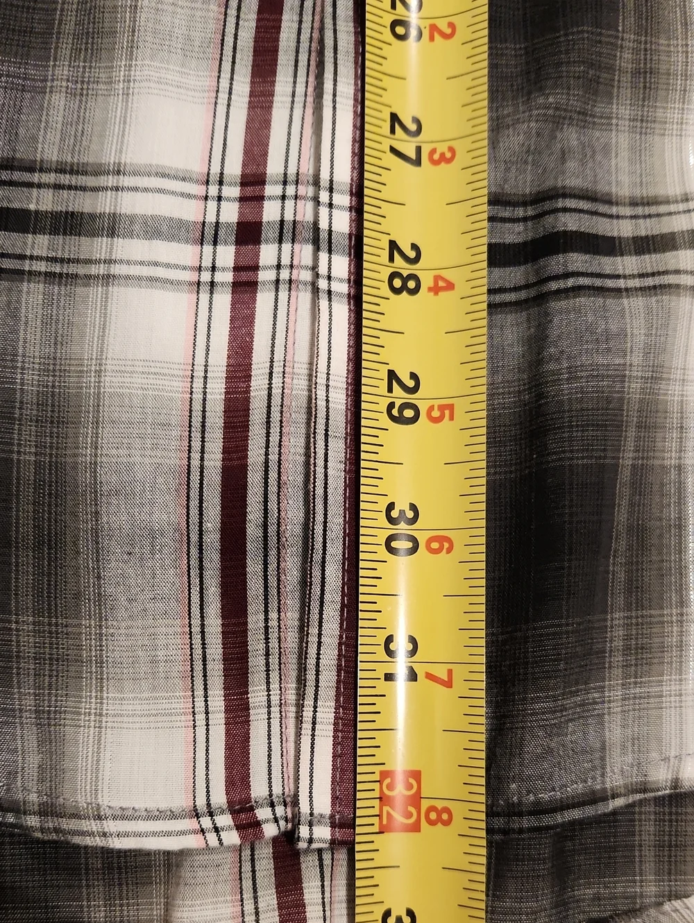 Plains Western Wear black and white plaid pearl snap shirt LT